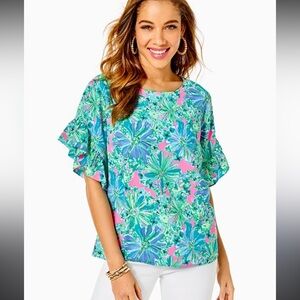EUC Lilly Pulitzer Darlah top szM